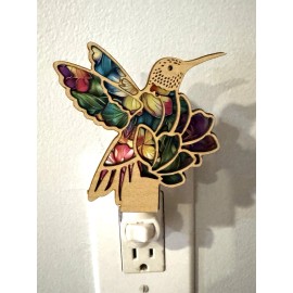 Unbranded Hummingbird Nightlight Plug-In With Led Bulb Two Different Styles Made To Order