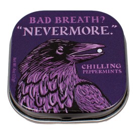 The Unemployed Philosophers Guild Nevermore Mints, Edgar Allan Poe's The Raven Inspired Breath Mints, 1 Tin, Net Wt .4oz (12g)