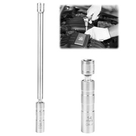 Zündkerzenschlüssel Satz 2 Stück Zündkerzenschlüssel 14mm und 16mm Universal Flexibel Zündkerzen Schlüssel Werkzeuge für die Autoreparatur