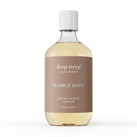 Brown Sugar 딥 스티프 버블 배스, 브라운 슈가 바닐라, 17온스 Deep Steep Bubble Bath, Brown Sugar Vanilla, 17oz
