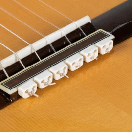 Classical Flamenco Acoustic Guitar Beads in shiny white for Nylon Strings by Alba Guitar Beads