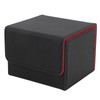 Card Storage Box Multipurpose Large Capacity Flip Side Insert PU