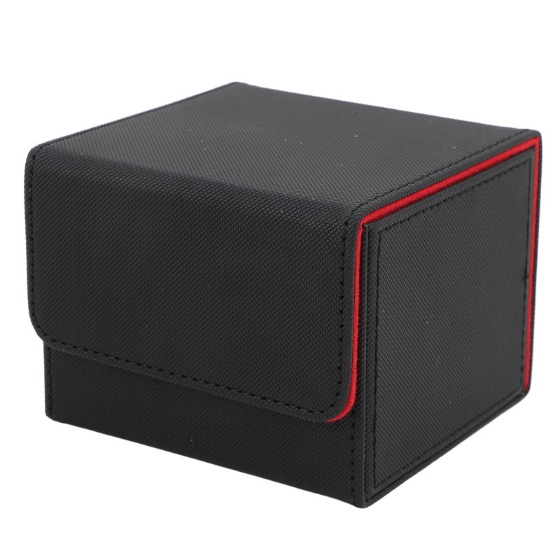 Card Storage Box Multipurpose Large Capacity Flip Side Insert PU