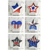 Sequin Star American Flag Iron On Patches Clothing Embroidered Sewing