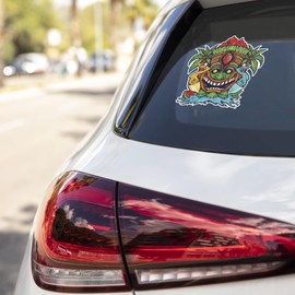 Tiki Mask Bar Tropical Cocktail Drinks Car Bumper Vinyl Sticker Decal Good for any flat surface Laptop Bumper Skateboard Luggage 4.5" sd13