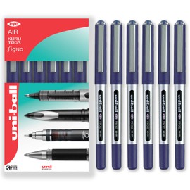 uni-ball Eye Micro UB-150 0.5mm Gel Ink Pen in Gift Box - Blue (Pack of 6)