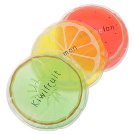 Mikinona 12Pcs Adorable Fruits Ice Packs Reusable Gel Cold Compress for Camping Relief Muscle Fatigue Lightweight Convenient Cute Design for Family