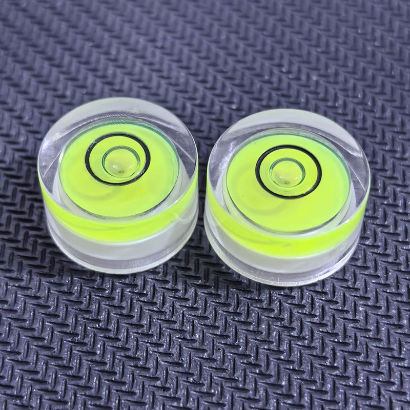 YMGBHNKJLS 5Pcs Small Circular Bubble Levels with Double Sided Adhesive