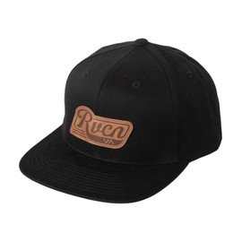 RVCA Mens Snapback Hats - Gateway Snapback (Black, One Size)