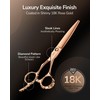 ULG ULG Professional Hair Cutting Scissors with Luxury 18K Rose