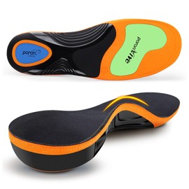 Orthopädische Einlegesohlen für Herren & Damen, Plantar Fasciitis Fußgewölbestütze Einlagen Schuhe für Fersensporn, Plattfuß, Metatarsalgie, Achillessehnenentzündung, Komfort Memory Foam Schuheinlagen