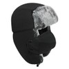 Winter Trapper Hat Windproof Ushanka Earflap Hat Detachable Face Cover