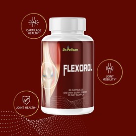 Pelican Vitamins Flexorol- Joint & Cartilage Health Support- 3 Bottles- 180 Capsules