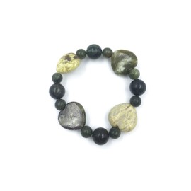 Connemara Irish Marble Hearts Stretch Bracelet #45612