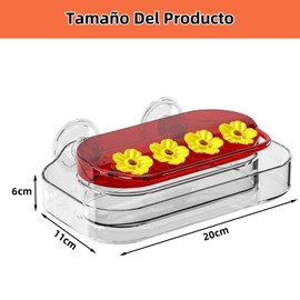 THJOPOKEEL Alimentador de colibrí Ventana Comedero de colibrí Transparente con Ventosa Alimentador de colibrí portátil Estación de Agua para pájaros para jardín