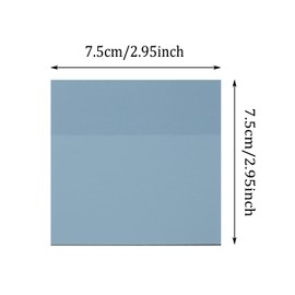 ONLYKXY 4 Pack Transparent Sticky Notes 7.6x7.6CM Self-Stick Book Tabs 200 Sheets Waterproof PET Markers Sticky Notes Pad (Gray)