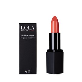 Lola Make-Up Ultra Shine Lipstick, Enriched With Antioxidant Vitamins A, C & E, Hyaluronic Acid No. 025 Sunset Red, Vegan