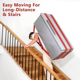KEDSUM Moving Straps 1 Person-Back Carry, Lifting Straps Moving Free Your Arms, Heavy Duty Strap for Appliance, Thicken Sponge Vest, Upgraded Move Tool for Renters&Movers, Break Strength Over 600LBS
