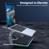 OMOTON More Stable Laptop Stand, Aluminum Adjustable Laptop Holder Stand