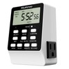 Outlet Timer, NEARPOW Dual Digital Light Timer with 2 Independently-controlled