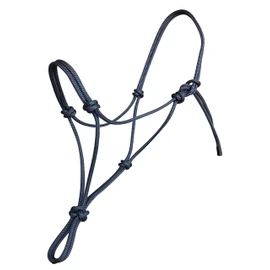 Horse Rope Halter Knot Halter for Parelli Floorwork Natural Horsemanship Work (Navy, Pony)