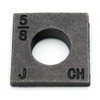 Beveled Square Washers in Plain Malleable Iron - 3/8" -