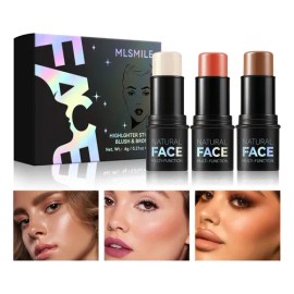 Set De 3 Espátula Lasting Contouring Stick Contorno Blush