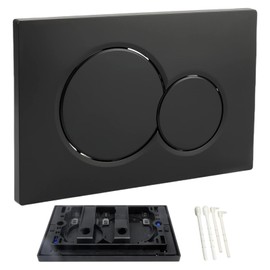Banhey Dual Flush Actuator Plate, Compatible with Geberit 115.770.46.5. Replacement Parts for Concealed Cistern Toilet Repair (Black)