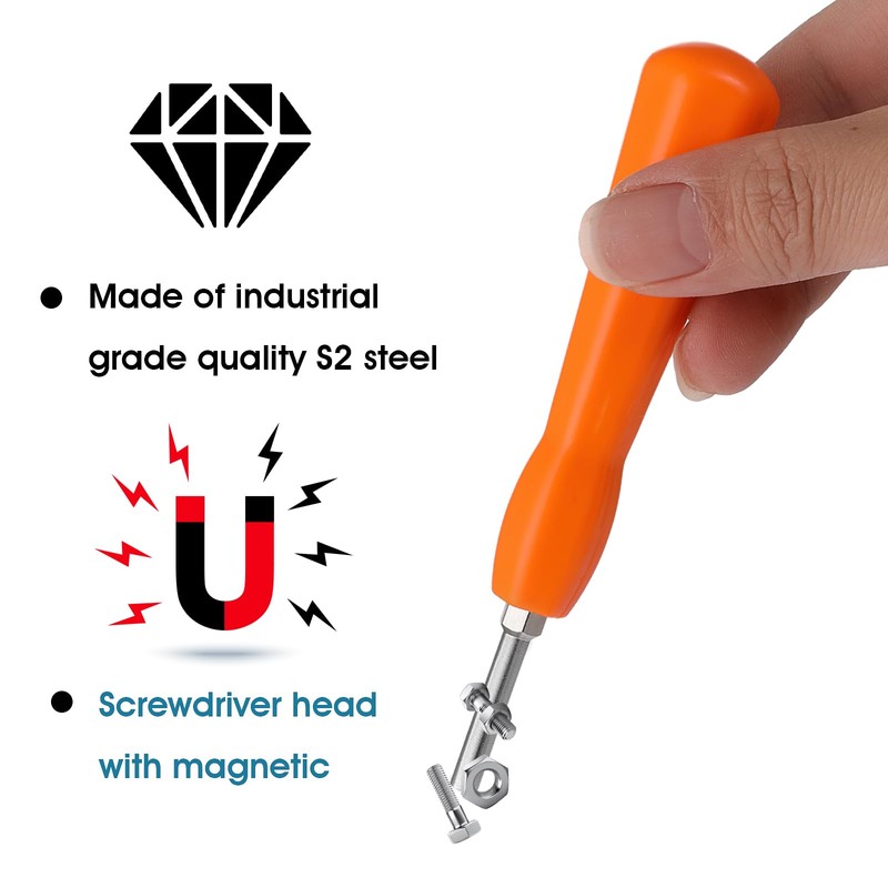 Gamebit Security Screwdriver, Double-Ended 3.8mm 4.5mm Gamebit Screwdriver Bit Set