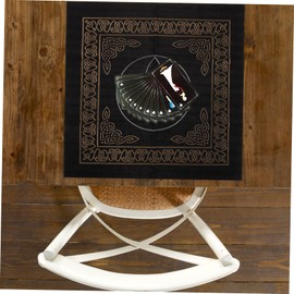 GRIRIW 1 Set Divination Table Cloth with Moon Phase Design Storage Bag for Tarot Cards for Games Altar Decor Present Choice High Grade