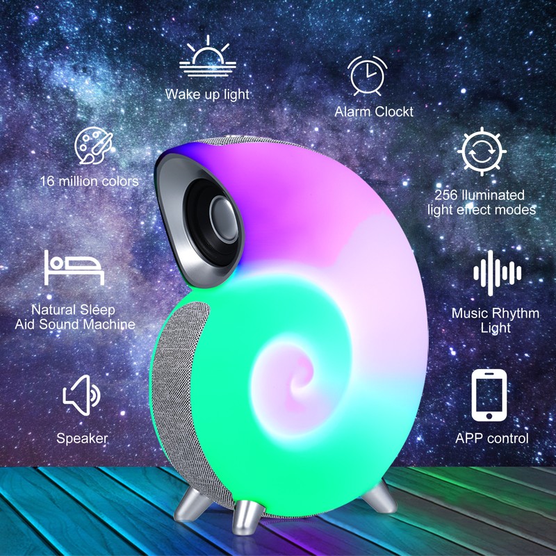 Conch music light creative smart BT audio APP control wake