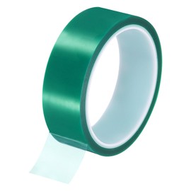 sourcing map Green Heat Tape, 1 Roll 30mmx33m 108ft High Temperature Heat Resistant Tape for Sublimation,Heat Vinyl Press,Heat Transfer, Circuit Board, No Residue