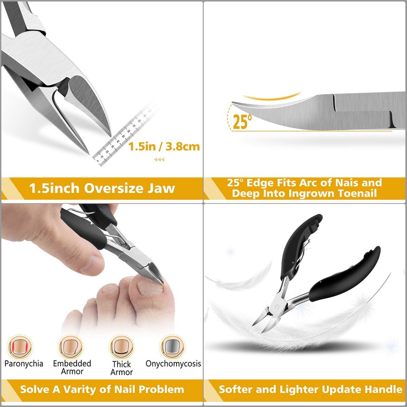Toe Nail Clipper for Ingrown or Thick Nails- Toenails Trimmer