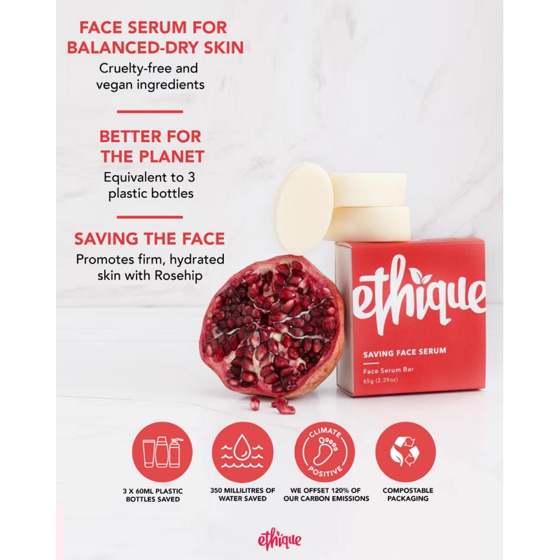 Ethique Eco-Friendly, Saving Face Serum 2.29 oz