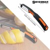 Swissmar Swiss Non-Slip Double Edge Straight Peeler - Easy-Grip Stainless