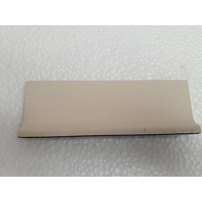 Black 2 x 6 in Ceramic Tile Bullnose Mud Cap