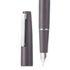 Jinhao 80 Gray Fiber Brushed Fountain Pen, Iridium Fine Nib
