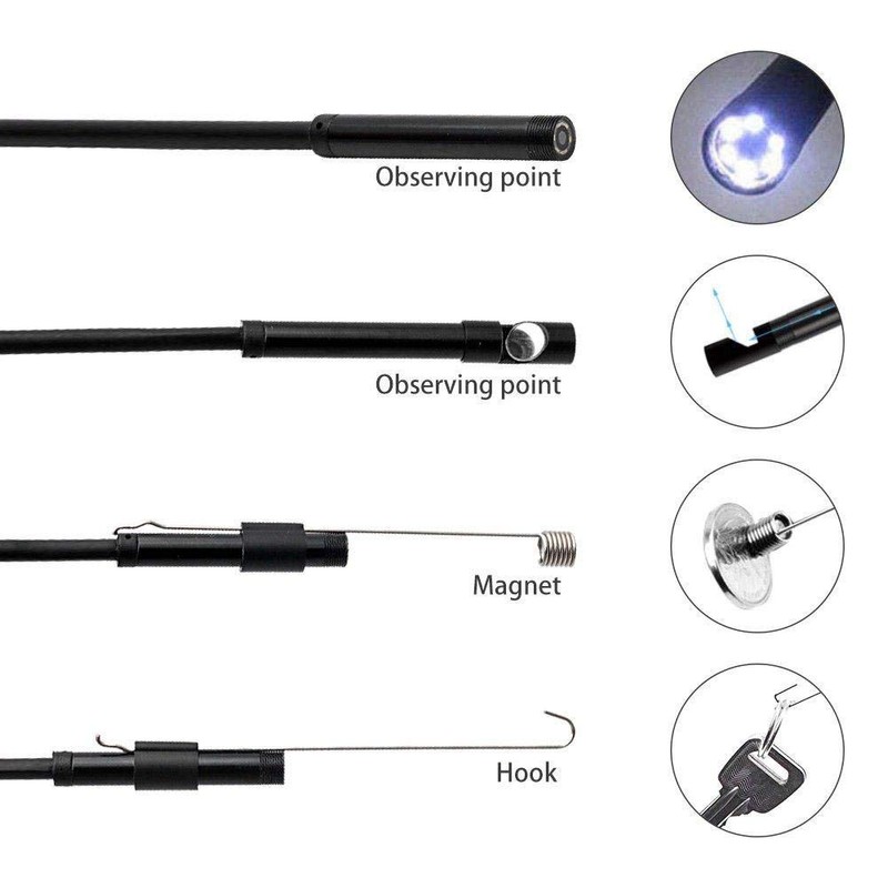 Endoscope Camera - HugeAuto USB Endoscope IP67 Waterproof 5M Camera