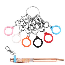 Gosknor 6pcs Pen Holders, 0.5 Inch Clip On Pen Pocket Clip Highlighter Pen Holder Lanyard Badge Reel Clasp Pen Converter Nurse Badge Reel Accessories (Pen not Included)