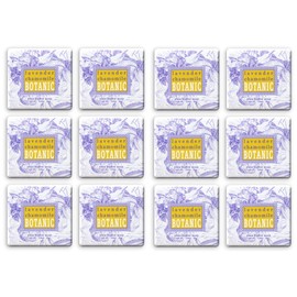 Greenwich Bay Lavender Chamomile Scented Bar Soaps - 12 Pack of Mini 1.9 oz. Botanical Scented Bars - Perfect for Guest Bath, Airbnb, Salon, Spa, Hotel - Elegant Wrappers