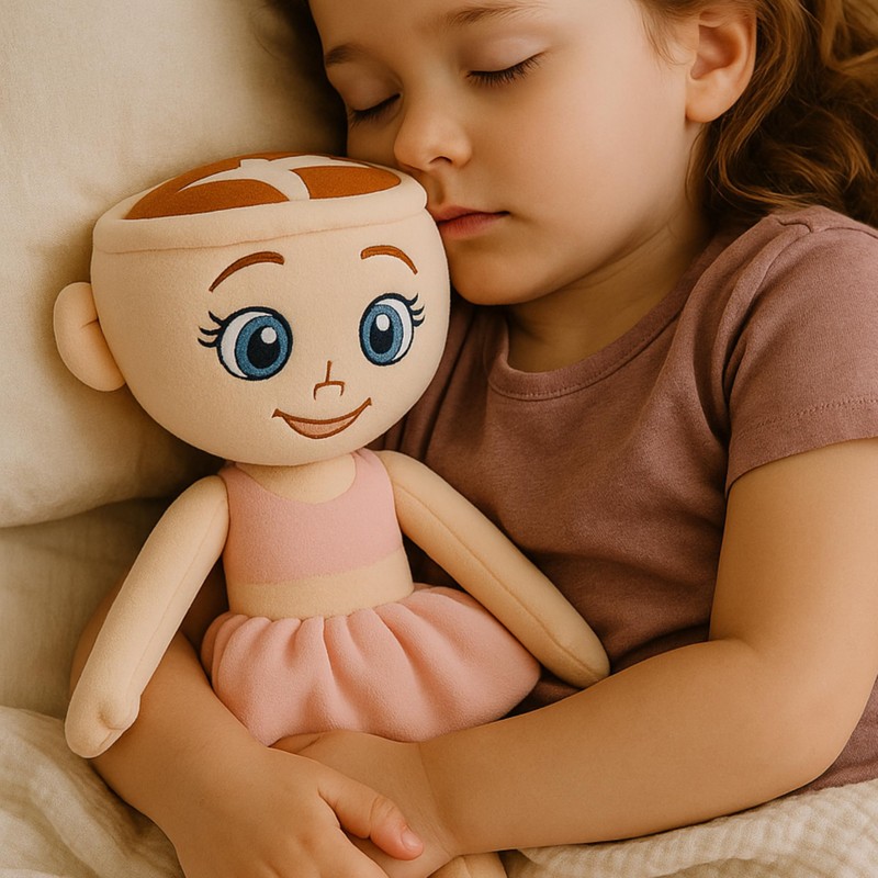 FUFUFA Ballerina Cappuccina Brainrot Plush Toy Doll