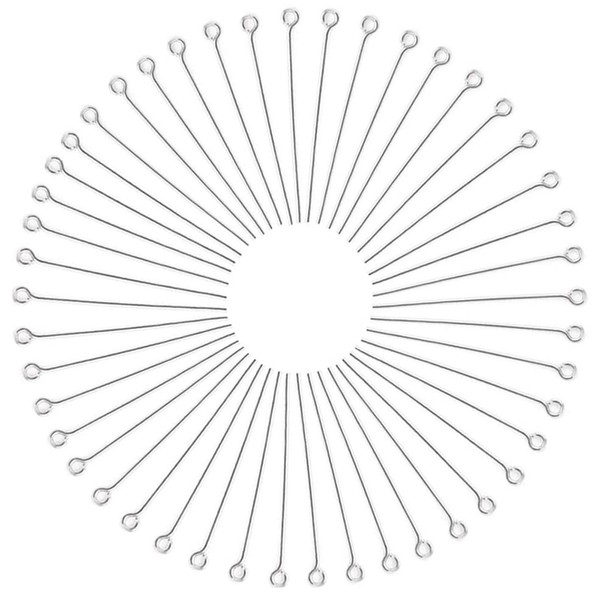 300pcs Eyepins,Ball Head Pins Findings Open Eye Pin Findings Open