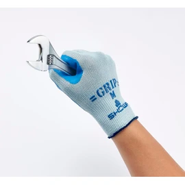 Showa Gloves [10 Pair Pack] Simple Packaging Strong Grip Blue M Size 10 Pairs
