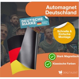 Car Magnet - Strong Magnetic for Car - Magnet Germany Fan Item for Football Euro 2024 (Car Magnet Germany)