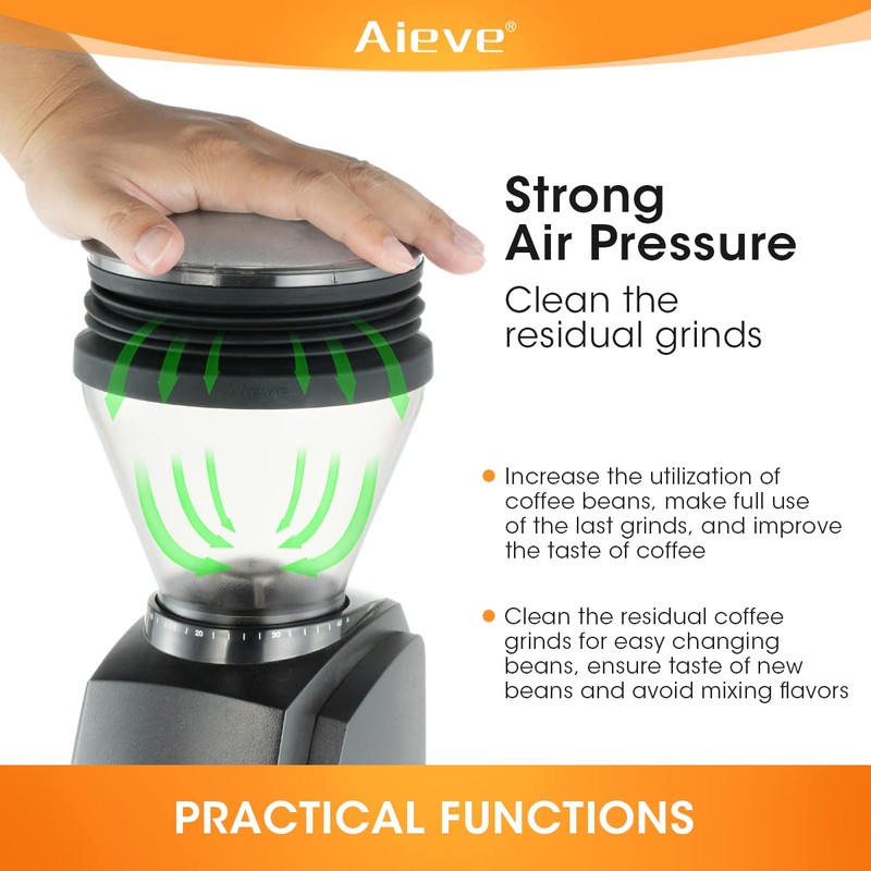 Aieve Silicone Coffee Hopper Bellow Compatible with Baratza Encore Grinder
