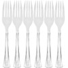 Lillian Tablesettings 48 Count Premium Plastic Fork, Clear