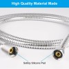 HIbbent 90'' All Metal Shower Hose, Extra Long Stainless Steel