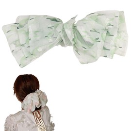 scicent Hair Barrettes for Women Soft Hair Clip Silky Hair Bows Plain Satin Hair Bowknot Fashion Hairdressing Clips Solid Color Hair Claw Clips Party Hair Accessories for Girls - 4716