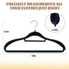 10 Pack Velvet Hangers, Wide Shoulder Heavy Duty Suit Hangers