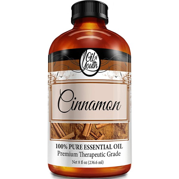 8oz Bulk Cinnamon Essential Oil – Therapeutic Grade – Pure & Natural Cinnamon Oil